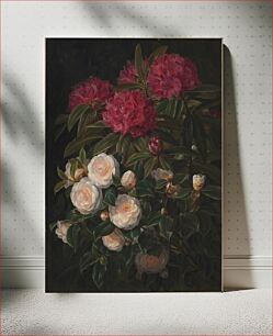 Πίνακας, Camellias and rhododendrons by Johan Laurentz Jensen