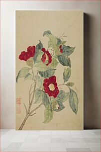 Πίνακας, Camellias by Ma Yuanyu