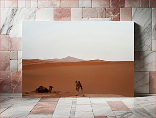 Πίνακας, Camels in the Desert Καμήλες στην έρημο