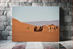 Πίνακας, Camels in the Desert Καμήλες στην έρημο