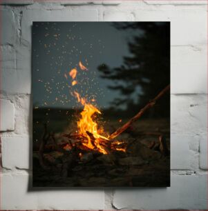 Πίνακας, Campfire in the Woods Campfire in the Woods