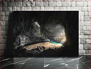 Πίνακας, Camping in a Cave Κάμπινγκ σε μια σπηλιά