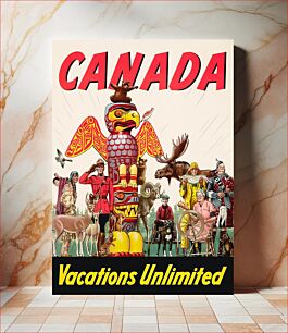 Πίνακας, Canada Vacations Unlimited Canada Vacances illimitées (1947) chromolithograph art