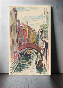 Πίνακας, Canal, Venice (1912) by Oscar F. Bluemner