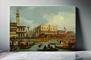 Πίνακας, Canaletto - Bucentaur's return to the pier by the Palazzo Ducale