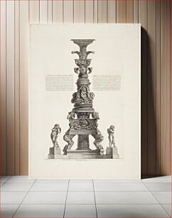 Πίνακας, Candelabrum from the Palazzo Salviati acquired and reconstructed by the artist for his tomb by Giovanni Battista Piranesi