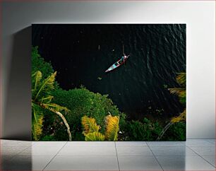 Πίνακας, Canoe amidst Nature Κανό μέσα στη φύση