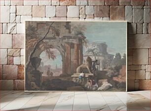 Πίνακας, Capriccio with Roman Ruins by Marco Ricci