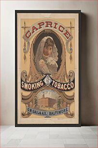 Πίνακας, Caprice smoking tobacco, G.W. Gail & Ax., Baltimore