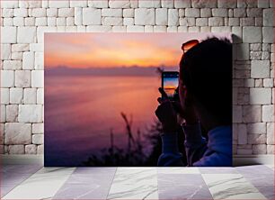 Πίνακας, Capturing Sunset by the Sea Αποτύπωση του ηλιοβασιλέματος δίπλα στη θάλασσα