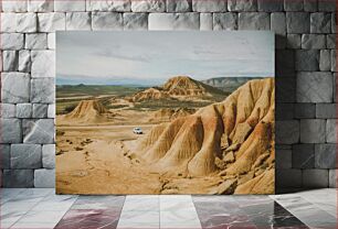 Πίνακας, Car in a Desert Landscape Αυτοκίνητο σε ένα έρημο τοπίο