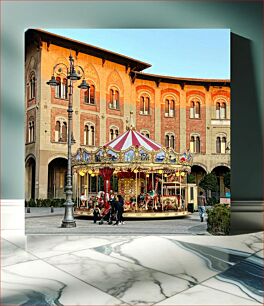 Πίνακας, Carousel in the City Square Καρουζέλ στην πλατεία της πόλης