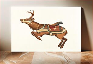 Πίνακας, Carousel Reindeer (c. 1939) by Michael Riccitelli