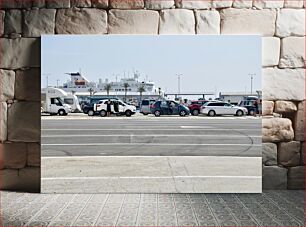 Πίνακας, Cars at the Ferry Terminal Αυτοκίνητα στον τερματικό σταθμό των φέρι