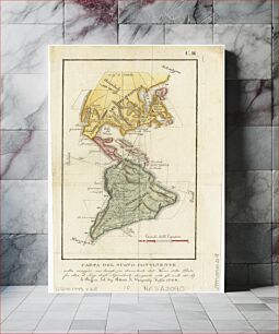 Πίνακας, Carta del nuovo continente : nella maggior sua lunghezza diametrale dal fiume della Plata fin oltre il lago degli Assiniboils