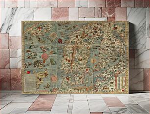 Πίνακας, Carta marina, a wallmap of w:Scandinavia