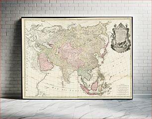 Πίνακας, Carte de l'Asie divisée en ses principaux etats