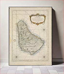 Πίνακας, Carte de l'Isle de La Barbade : avec une description geographique de cette isle