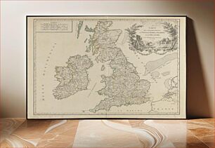 Πίνακας, Carte des grandes routes d'Angleterre, d'Ecosse, et d'Irlande