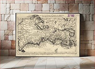 Πίνακας, Carte des possessions des Anglois en Amerique, par rapport à leurs differends avec la France