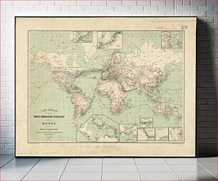 Πίνακας, Carte générale des grandes communications télégraphiques du monde
