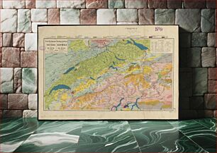Πίνακας, Carte geologique de la Suisse = Geologische karte der Schweiz