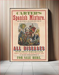 Πίνακας, Carter's spanish mixture, for the removal and permanent cure of all diseases, arising from an impure state of the blood, or habit of the system