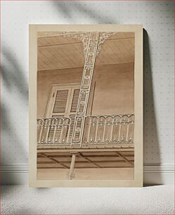 Πίνακας, Cast Iron Balcony (ca. 1936) by Lucien Verbeke