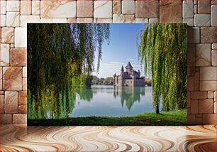 Πίνακας, Castle by the Lake Κάστρο δίπλα στη λίμνη