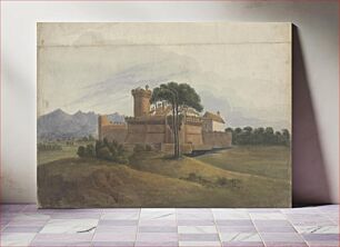 Πίνακας, Castle of Ostia with Mountains in the Distance