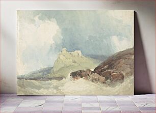 Πίνακας, Castle on a Cliff with Stormy Sea
