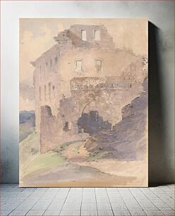 Πίνακας, Castle ruins by Friedrich Carl von Scheidlin