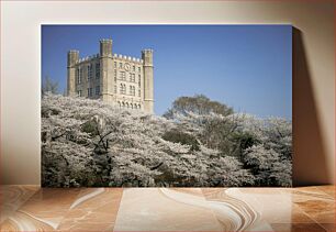 Πίνακας, Castle with Cherry Blossoms Κάστρο με άνθη κερασιάς