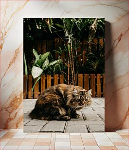 Πίνακας, Cat in a Garden Γάτα σε έναν κήπο