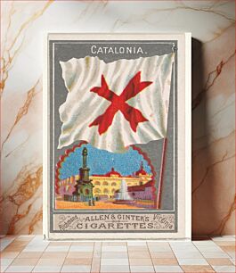 Πίνακας, Catalonia, from the City Flags series (N6) for Allen & Ginter Cigarettes Brands