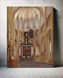 Πίνακας, Cathedral of Saint John at 's–Hertogenbosch (1646) by Pieter Jansz Saenredam
