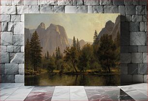 Πίνακας, Cathedral Rocks, Yosemite Valley, Albert Bierstadt