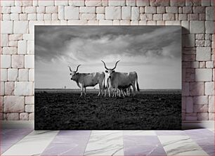 Πίνακας, Cattle in the Field Βοοειδή στο χωράφι