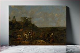 Πίνακας, Cavalry battle, Abraham Veer