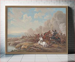 Πίνακας, Cavalry Battle by a River (2nd half of the 18th century) by Louis–Nicolas van Blarenberghe