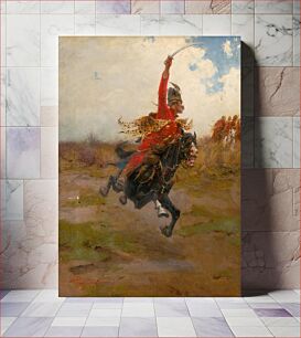 Πίνακας, Cavalry battle, Ladislav Pataky