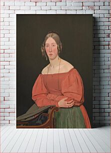 Πίνακας, Cecilie Margrethe Petersen, born Købke, the artist's sister by Christen Købke