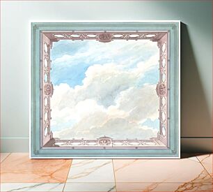 Πίνακας, Ceiling Design with Fretwork Balcony and Open Sky, possibly for Conservatory/ Music Room, or Dining Room