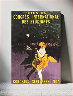 Πίνακας, Celebrations of the international student congress, Bordeaux (1907) by Leonetto Cappiello
