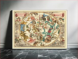 Πίνακας, Celestial chart - Haemisphaerium Stellatum Australe Antiquum