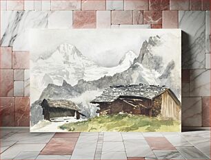 Πίνακας, Chalets, Breithorn, Mürren (1870) by John Singer Sargent