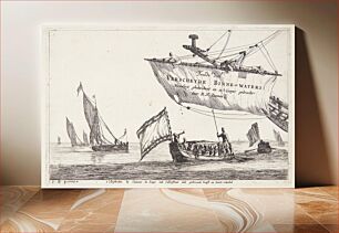 Πίνακας, Chaluppers and sailboats on calm waters by Reinier Nooms