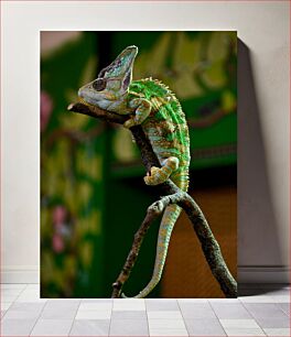 Πίνακας, Chameleon on a Branch Χαμαιλέοντας σε ένα κλαδί