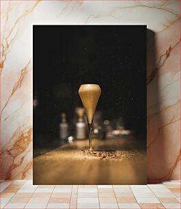 Πίνακας, Champagne Glass with Fizz Ποτήρι σαμπάνιας με ψωμί