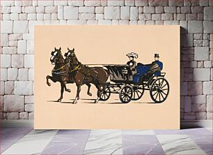 Πίνακας, Champions (1906) vintage horse carriage illustration